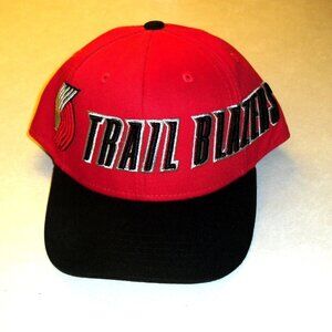 Portland Trailblazers Kids Youth Adidas Snapback hat cap New Nba Red Black